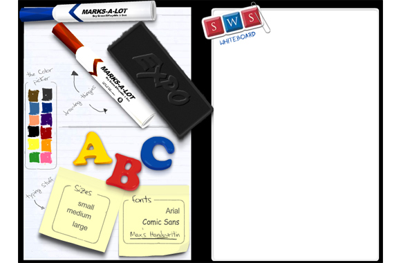 SWS whiteboard App UI